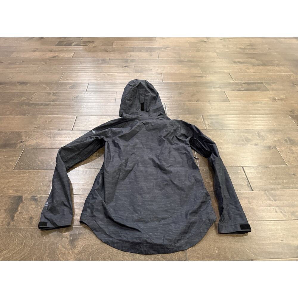 Columbia Omni-Tech Womens Gray Waterproof Full Zip Hooded Raincoat Jacket XS - Picture 3 of 10